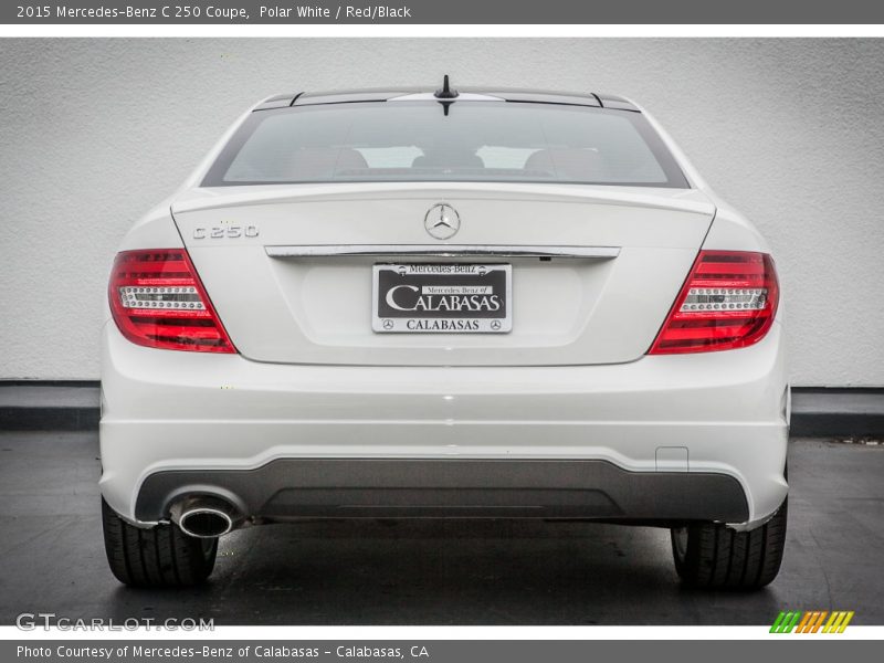 Polar White / Red/Black 2015 Mercedes-Benz C 250 Coupe