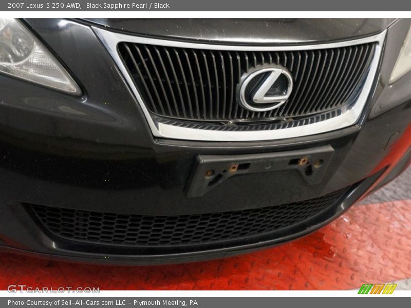 Black Sapphire Pearl / Black 2007 Lexus IS 250 AWD