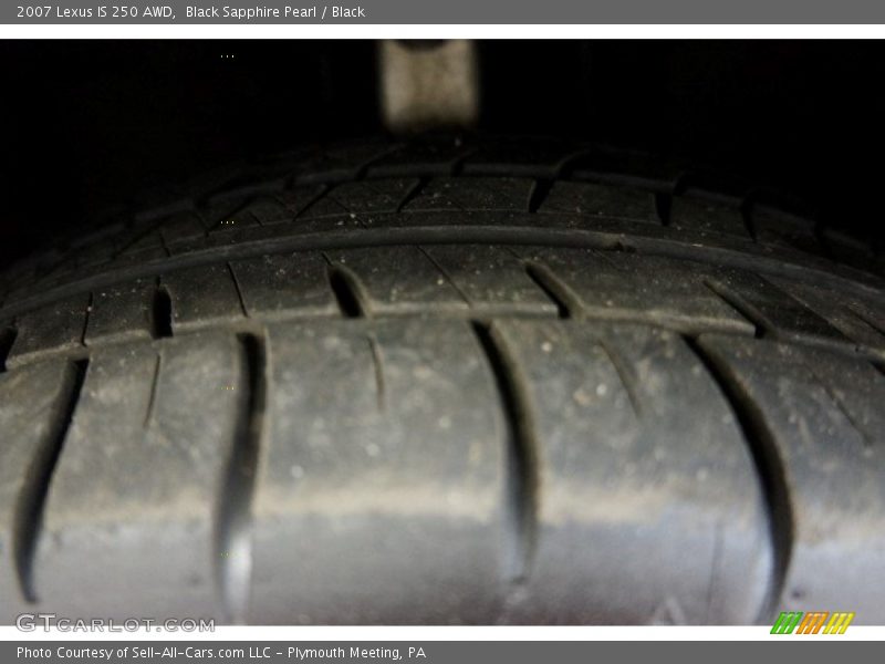 Black Sapphire Pearl / Black 2007 Lexus IS 250 AWD