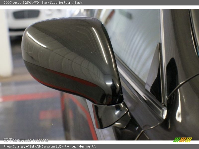Black Sapphire Pearl / Black 2007 Lexus IS 250 AWD