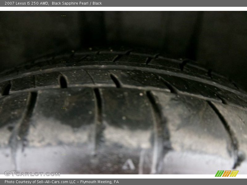 Black Sapphire Pearl / Black 2007 Lexus IS 250 AWD
