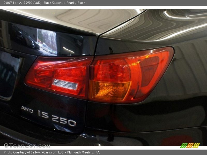 Black Sapphire Pearl / Black 2007 Lexus IS 250 AWD