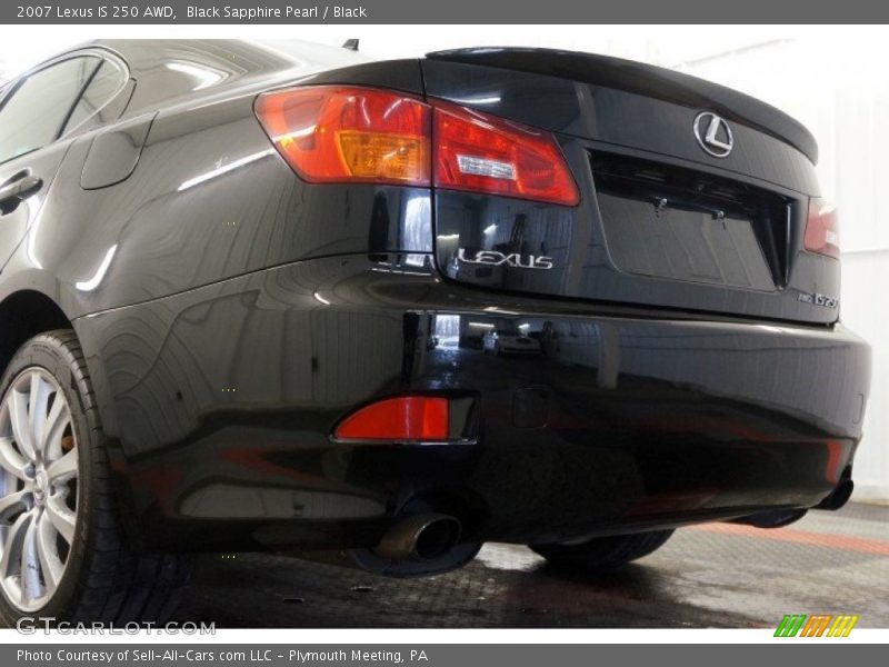 Black Sapphire Pearl / Black 2007 Lexus IS 250 AWD