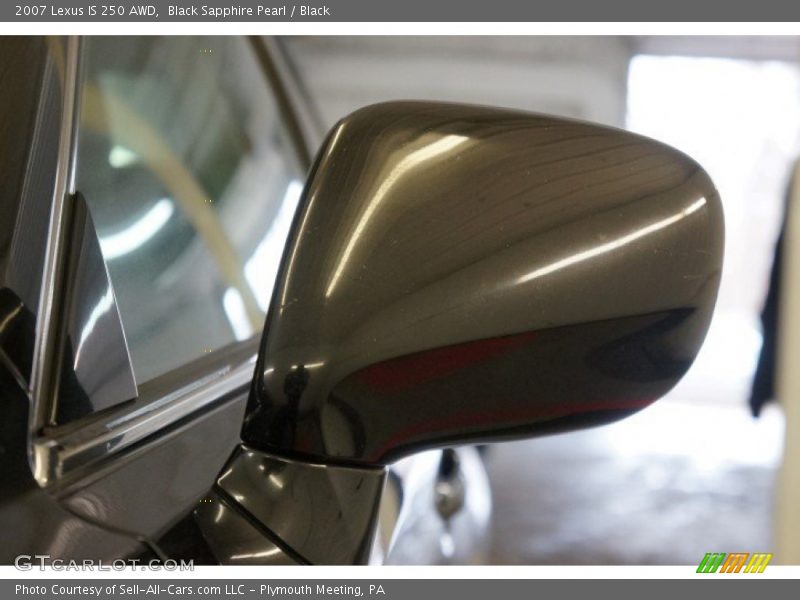 Black Sapphire Pearl / Black 2007 Lexus IS 250 AWD