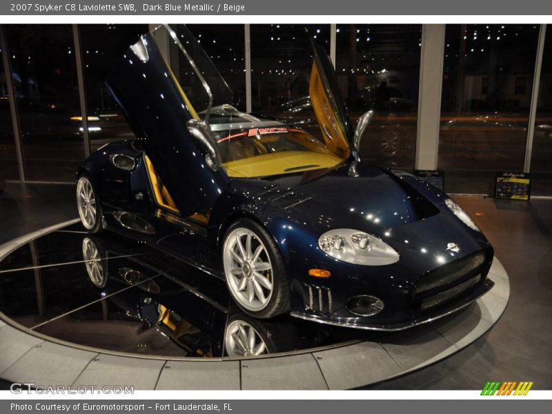 Dark Blue Metallic / Beige 2007 Spyker C8 Laviolette SWB