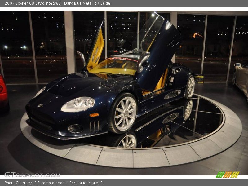 Dark Blue Metallic / Beige 2007 Spyker C8 Laviolette SWB