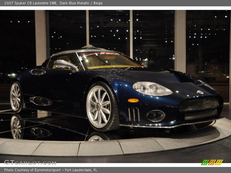 Dark Blue Metallic / Beige 2007 Spyker C8 Laviolette SWB