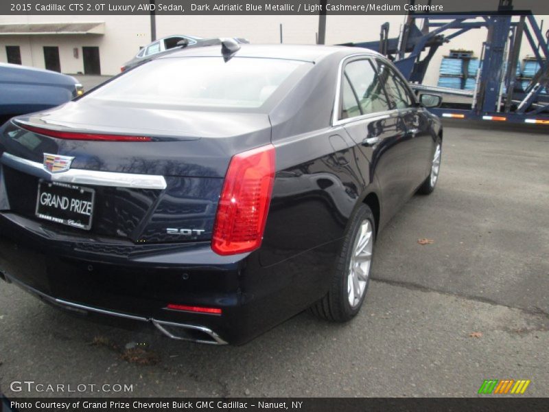 Dark Adriatic Blue Metallic / Light Cashmere/Medium Cashmere 2015 Cadillac CTS 2.0T Luxury AWD Sedan