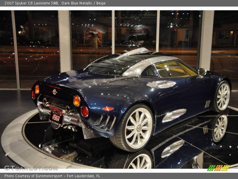 Dark Blue Metallic / Beige 2007 Spyker C8 Laviolette SWB