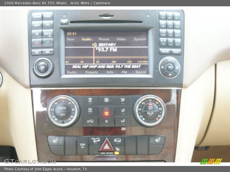 Arctic White / Cashmere 2009 Mercedes-Benz ML 550 4Matic