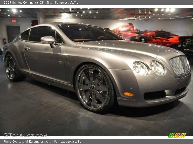 Silver Tempest / Saffron 2005 Bentley Continental GT