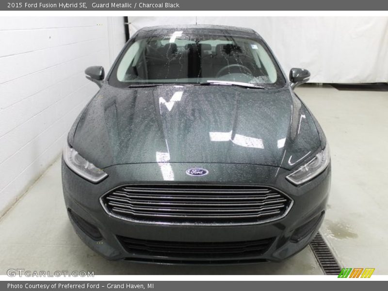 Guard Metallic / Charcoal Black 2015 Ford Fusion Hybrid SE