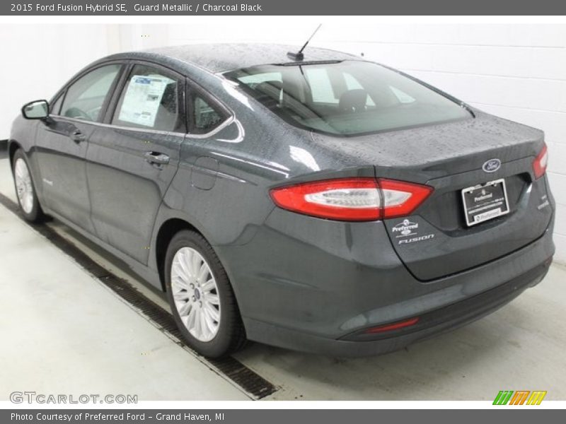 Guard Metallic / Charcoal Black 2015 Ford Fusion Hybrid SE