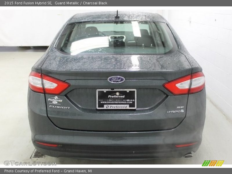 Guard Metallic / Charcoal Black 2015 Ford Fusion Hybrid SE