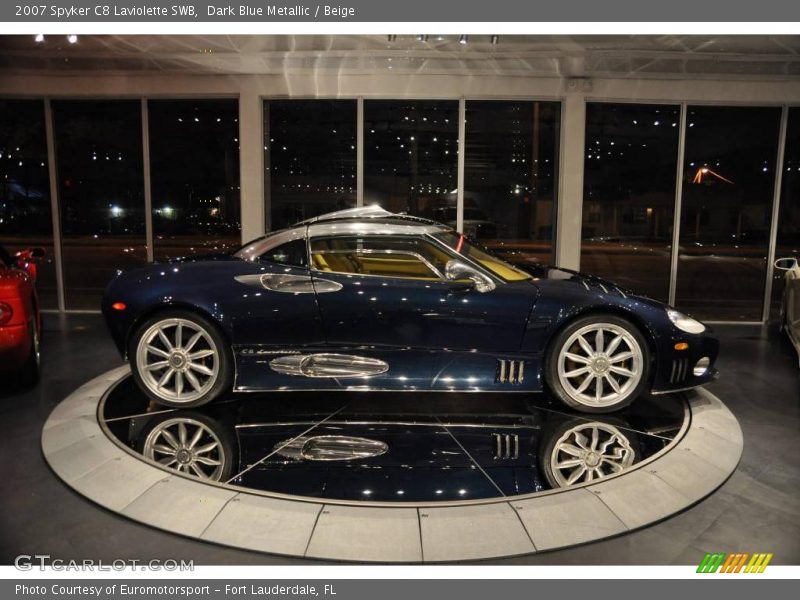 Dark Blue Metallic / Beige 2007 Spyker C8 Laviolette SWB