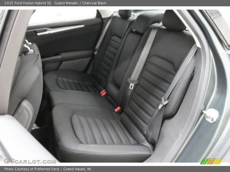 Guard Metallic / Charcoal Black 2015 Ford Fusion Hybrid SE