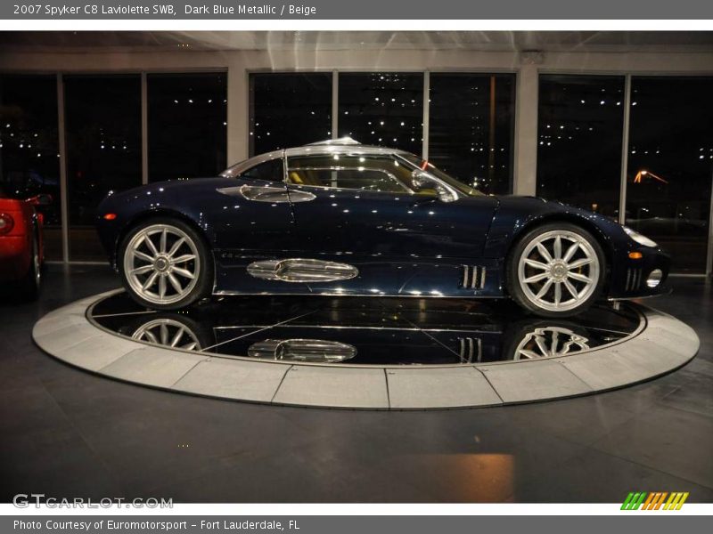 Dark Blue Metallic / Beige 2007 Spyker C8 Laviolette SWB