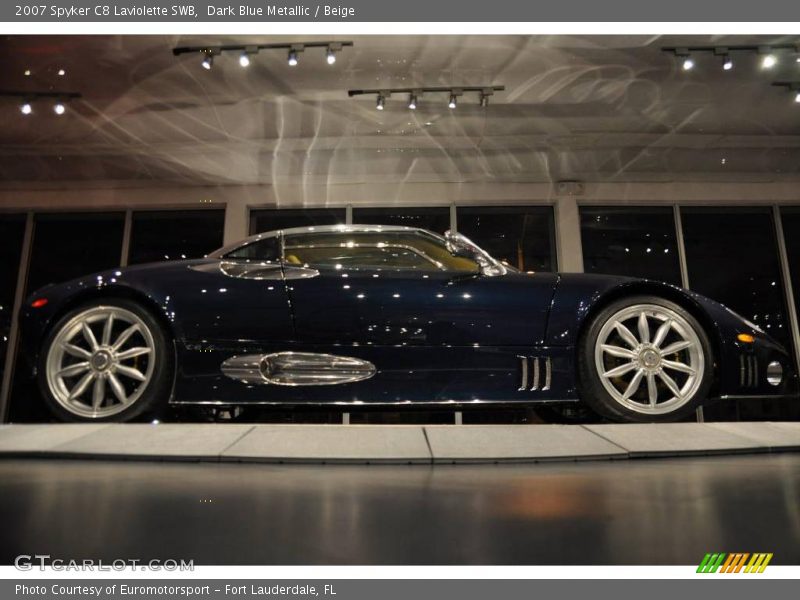 Dark Blue Metallic / Beige 2007 Spyker C8 Laviolette SWB