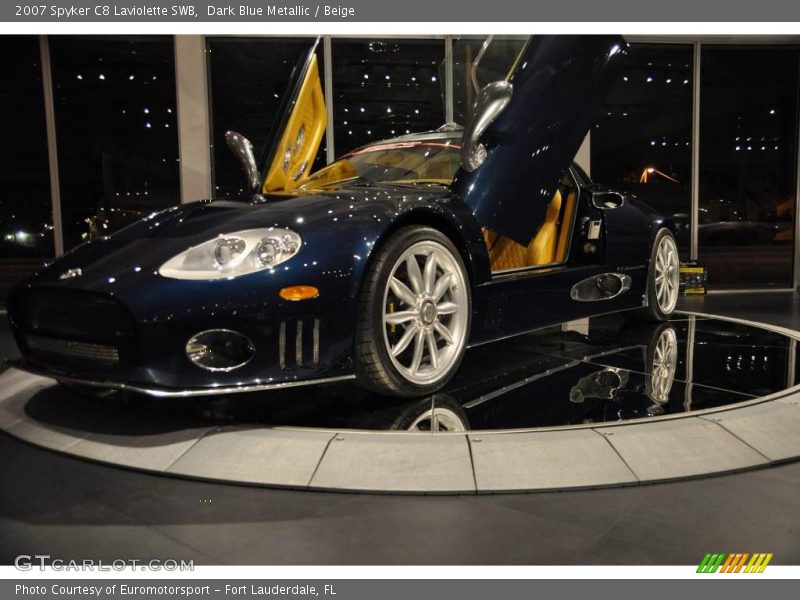 Dark Blue Metallic / Beige 2007 Spyker C8 Laviolette SWB