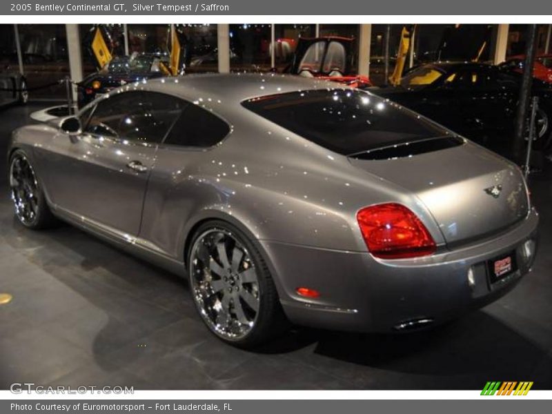 Silver Tempest / Saffron 2005 Bentley Continental GT