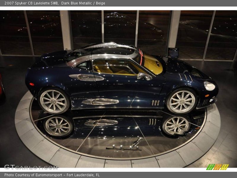 Dark Blue Metallic / Beige 2007 Spyker C8 Laviolette SWB
