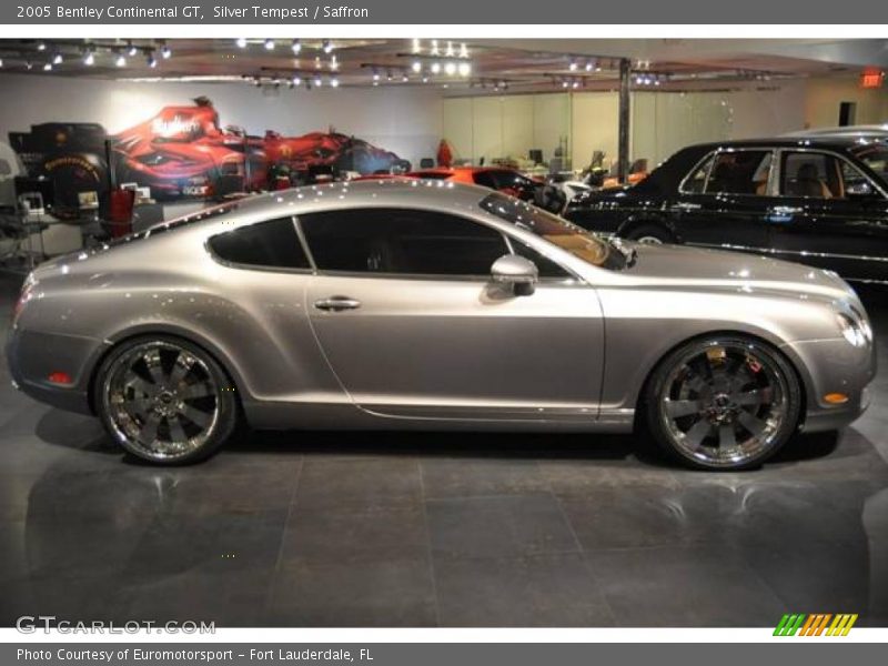 Silver Tempest / Saffron 2005 Bentley Continental GT