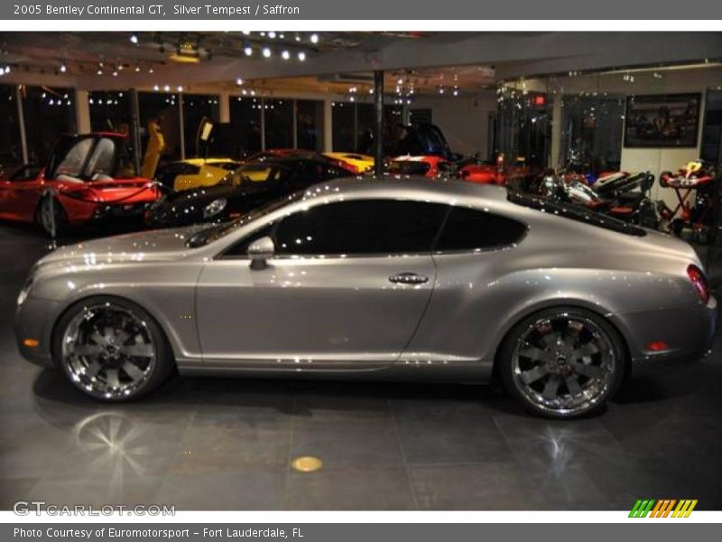 Silver Tempest / Saffron 2005 Bentley Continental GT