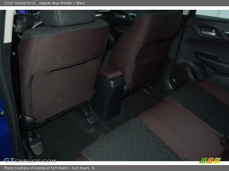 Aegean Blue Metallic / Black 2015 Honda Fit LX