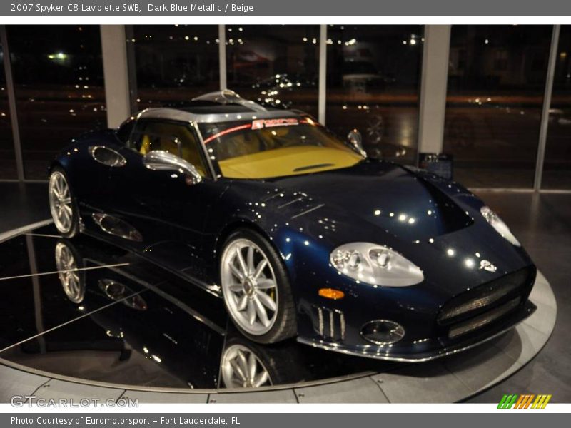 Dark Blue Metallic / Beige 2007 Spyker C8 Laviolette SWB