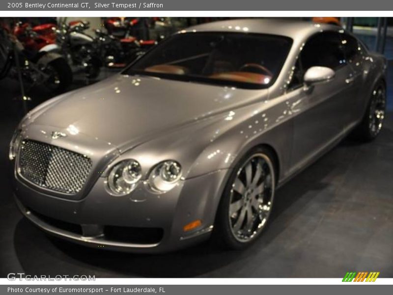 Silver Tempest / Saffron 2005 Bentley Continental GT