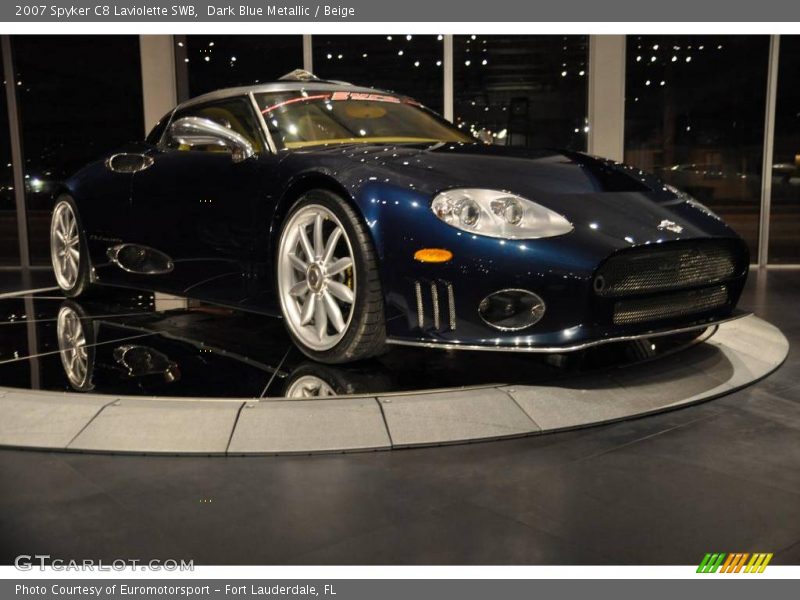 Dark Blue Metallic / Beige 2007 Spyker C8 Laviolette SWB