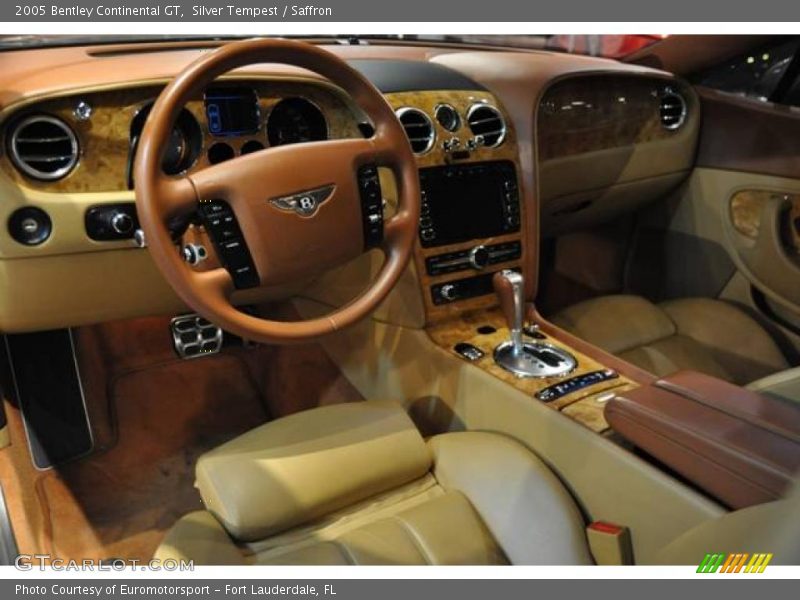 Silver Tempest / Saffron 2005 Bentley Continental GT