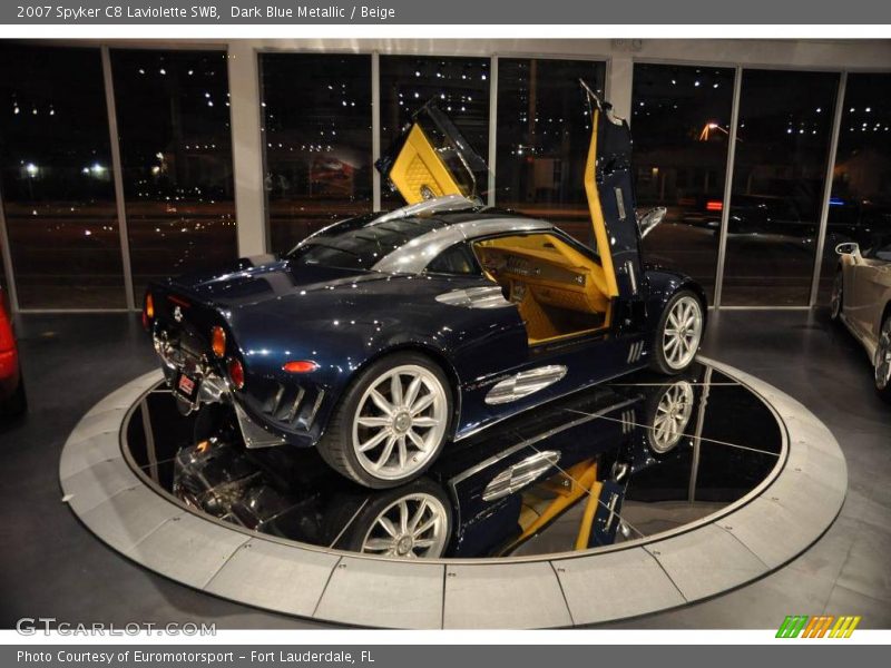 Dark Blue Metallic / Beige 2007 Spyker C8 Laviolette SWB