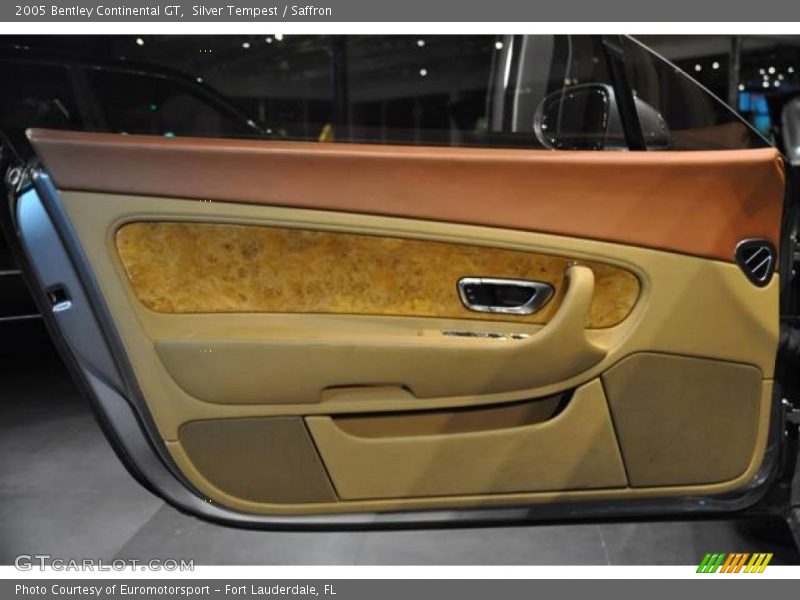 Silver Tempest / Saffron 2005 Bentley Continental GT