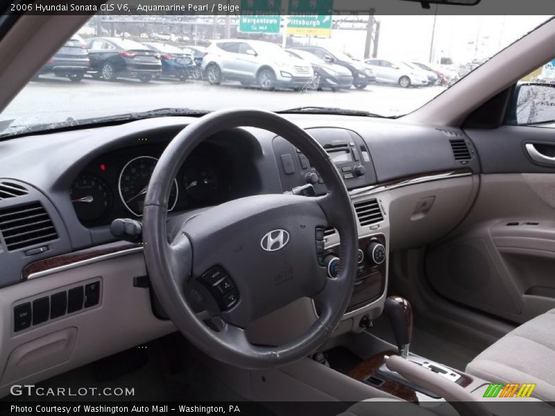 Aquamarine Pearl / Beige 2006 Hyundai Sonata GLS V6