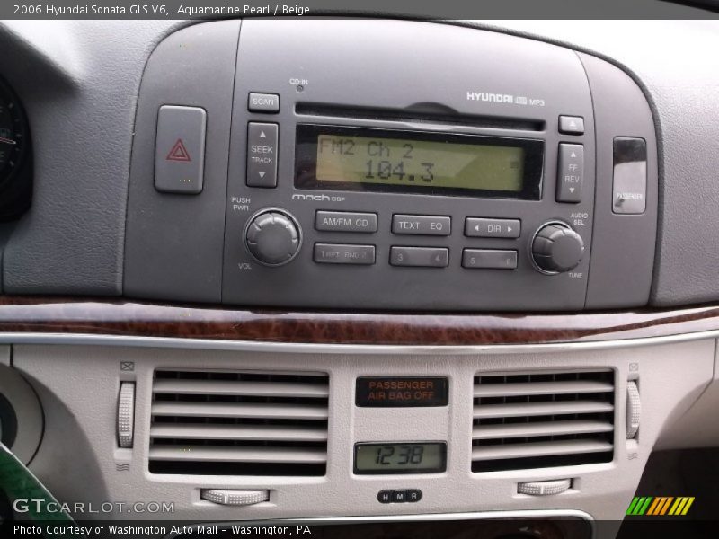 Aquamarine Pearl / Beige 2006 Hyundai Sonata GLS V6