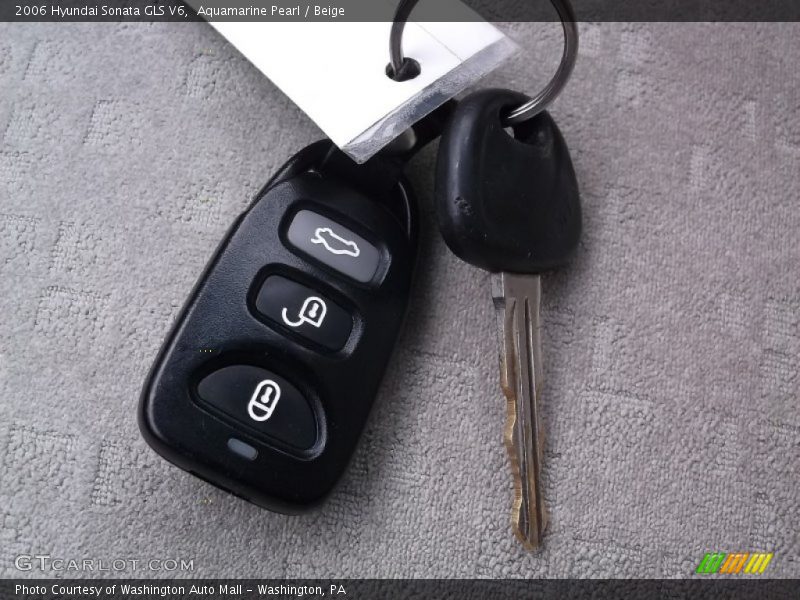 Aquamarine Pearl / Beige 2006 Hyundai Sonata GLS V6