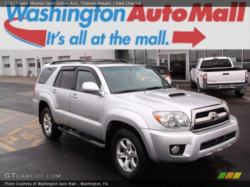 Titanium Metallic / Dark Charcoal 2007 Toyota 4Runner Sport Edition 4x4