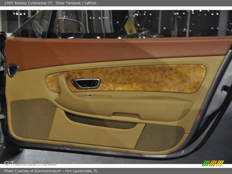 Silver Tempest / Saffron 2005 Bentley Continental GT