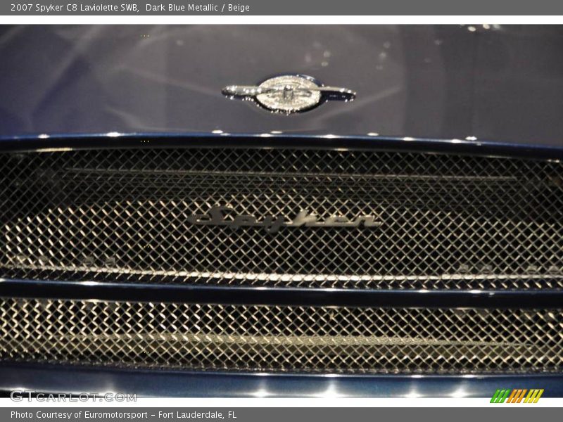Dark Blue Metallic / Beige 2007 Spyker C8 Laviolette SWB