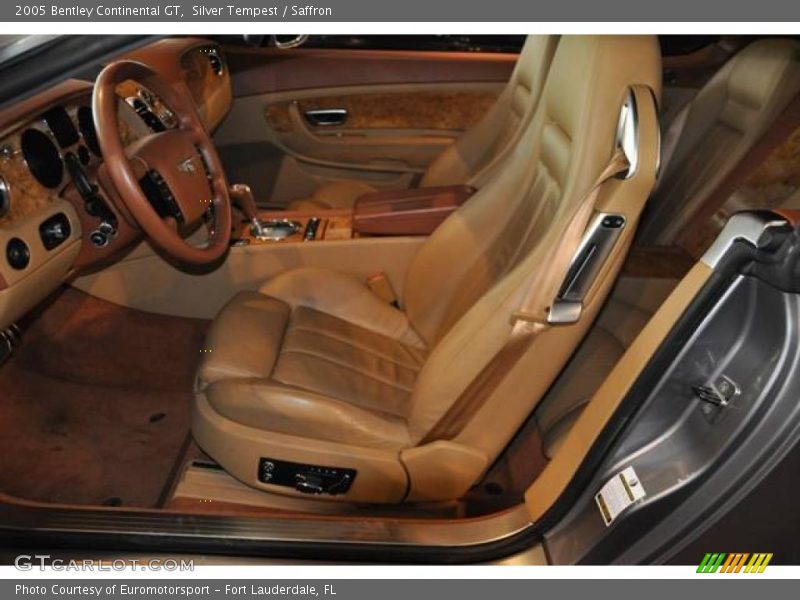 Silver Tempest / Saffron 2005 Bentley Continental GT