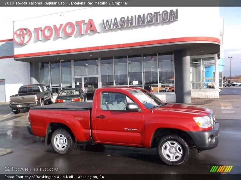 Barcelona Red Metallic / Graphite 2010 Toyota Tacoma Regular Cab