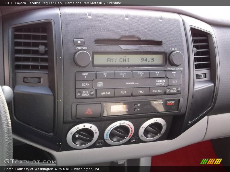 Barcelona Red Metallic / Graphite 2010 Toyota Tacoma Regular Cab