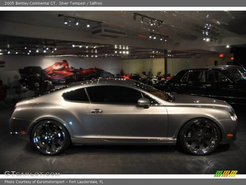 Silver Tempest / Saffron 2005 Bentley Continental GT