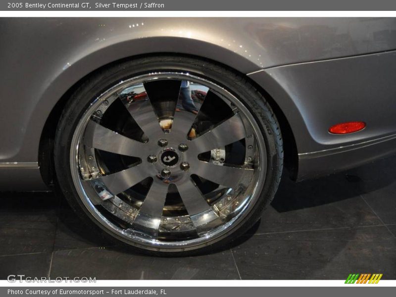 Silver Tempest / Saffron 2005 Bentley Continental GT