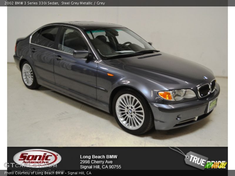 Steel Grey Metallic / Grey 2002 BMW 3 Series 330i Sedan