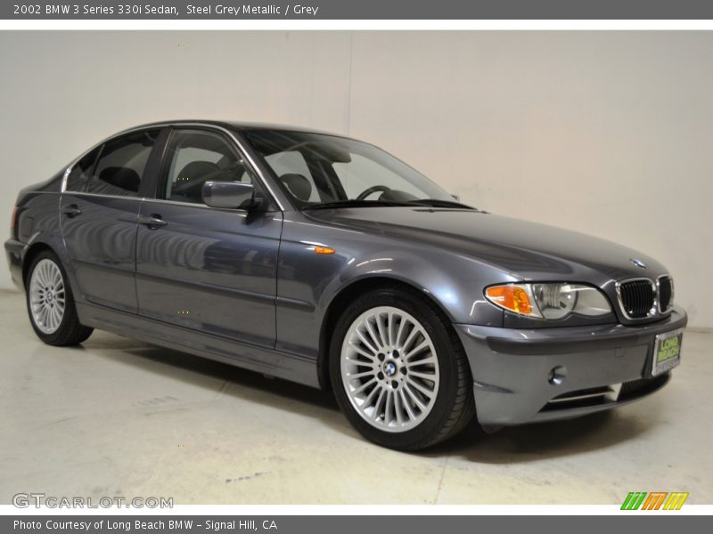 Steel Grey Metallic / Grey 2002 BMW 3 Series 330i Sedan