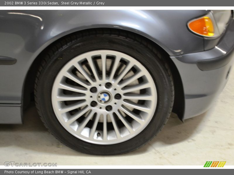 Steel Grey Metallic / Grey 2002 BMW 3 Series 330i Sedan