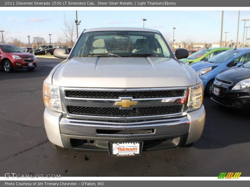 Sheer Silver Metallic / Light Titanium/Ebony 2011 Chevrolet Silverado 1500 LT Extended Cab