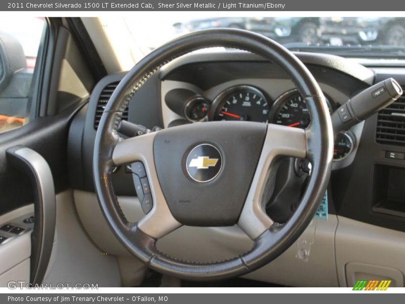 Sheer Silver Metallic / Light Titanium/Ebony 2011 Chevrolet Silverado 1500 LT Extended Cab